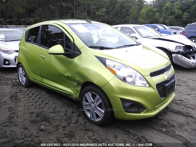 KL8CD6S98DC606983 - 2013 CHEVROLET SPARK 1LT GREEN photo 1