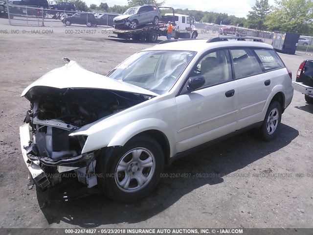 4S4BP61C477314439 - 2007 SUBARU LEGACY OUTBACK 2.5I SILVER photo 2