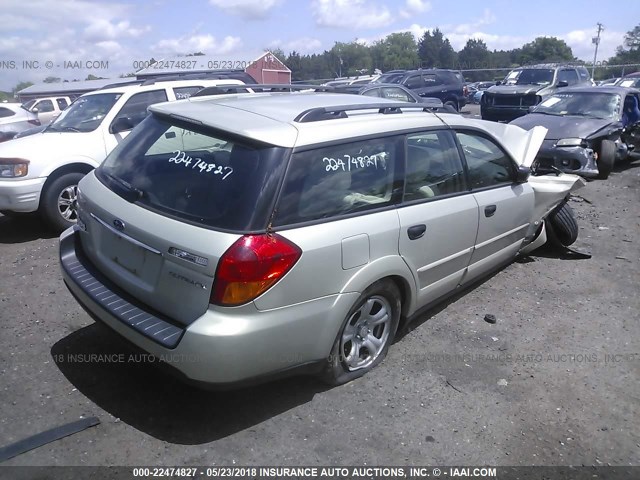 4S4BP61C477314439 - 2007 SUBARU LEGACY OUTBACK 2.5I SILVER photo 4