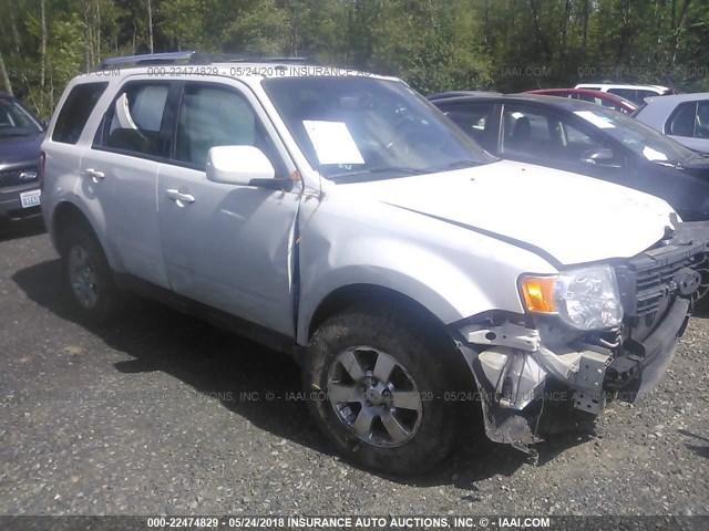 1FMCU9EG6CKA10712 - 2012 FORD ESCAPE LIMITED WHITE photo 1