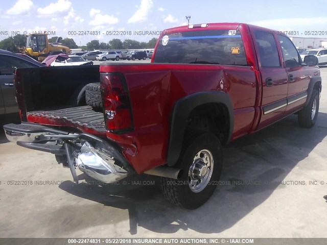 1GCHC23205F802510 - 2005 CHEVROLET SILVERADO C2500 HEAVY DUTY RED photo 4