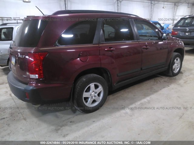 2S3DA217176120866 - 2007 SUZUKI XL7 BURGUNDY photo 4