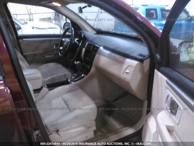 2S3DA217176120866 - 2007 SUZUKI XL7 BURGUNDY photo 5