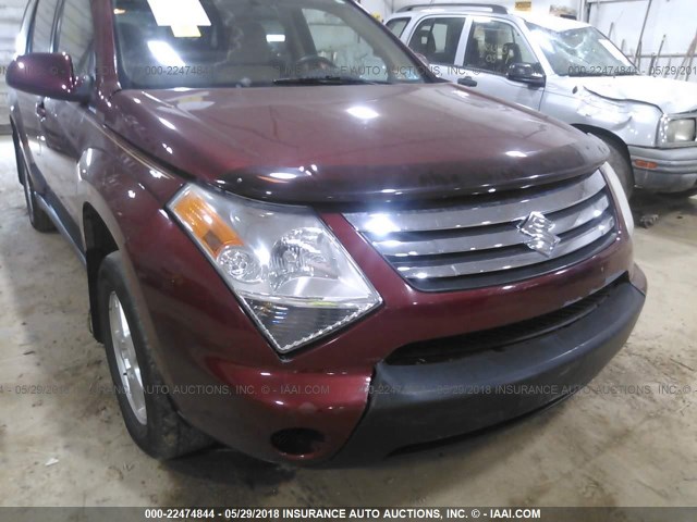 2S3DA217176120866 - 2007 SUZUKI XL7 BURGUNDY photo 6