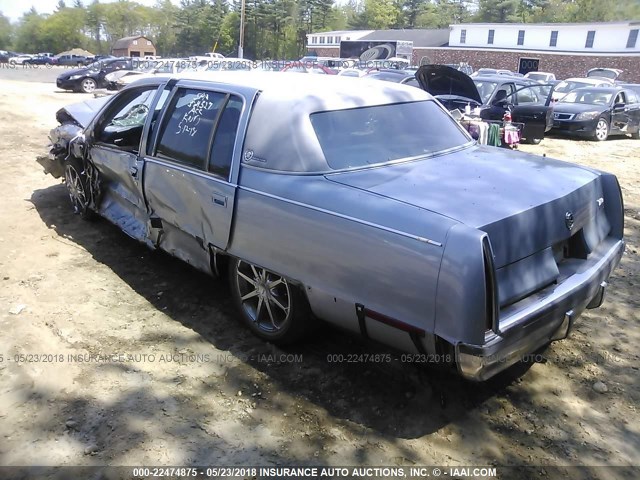 1G6DW52P3SR710017 - 1995 CADILLAC FLEETWOOD BROUGHAM Light Blue photo 3