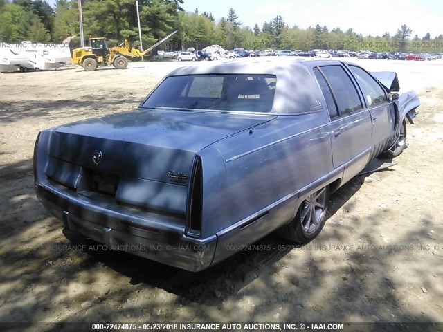 1G6DW52P3SR710017 - 1995 CADILLAC FLEETWOOD BROUGHAM Light Blue photo 4