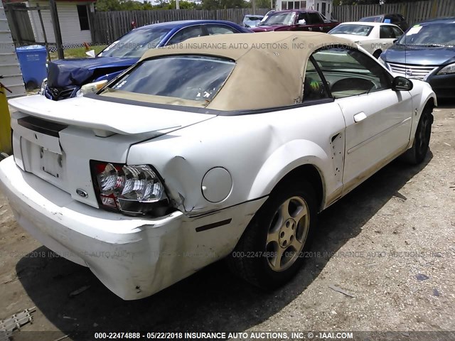 1FAFP44472F221773 - 2002 FORD MUSTANG WHITE photo 4