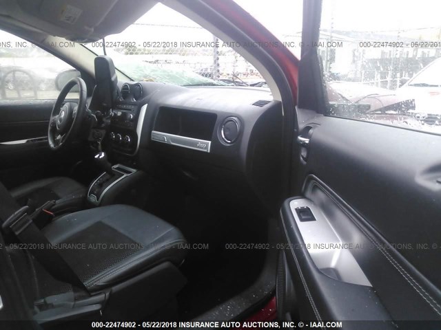 1C4NJDEB9ED621323 - 2014 JEEP COMPASS LATITUDE 红色 照片 5