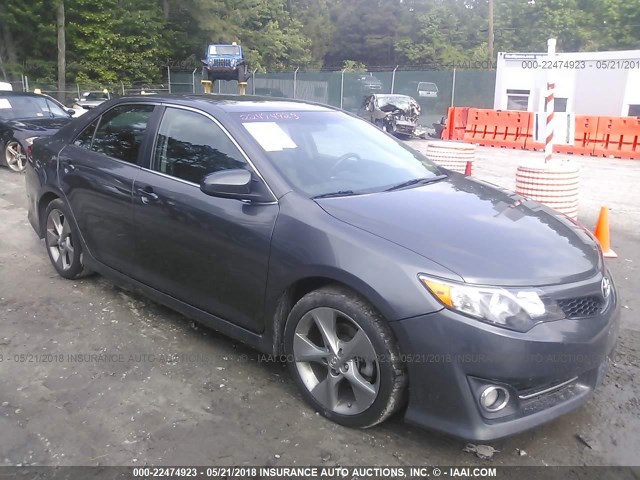 4T1BF1FK9EU740454 - 2014 TOYOTA CAMRY L/SE/LE/XLE GRAY photo 1