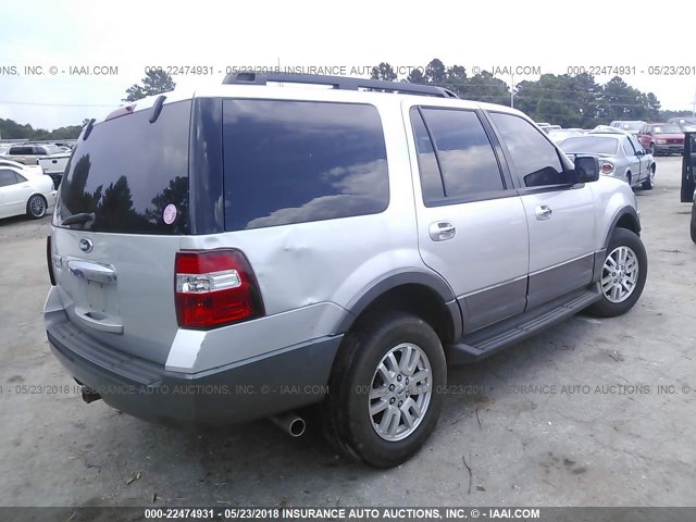 1FMJU1H54BEF45439 - 2011 FORD EXPEDITION XLT/KING RANCH SILVER photo 4