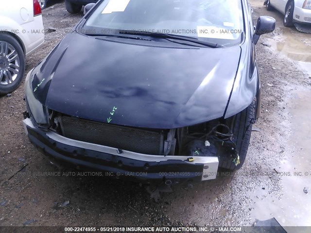 2HGFB2F98CH505422 - 2012 HONDA CIVIC EXL 黑色 照片 6