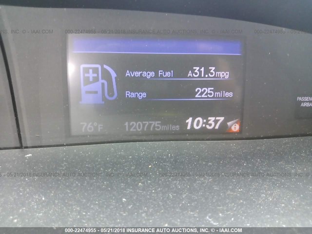 2HGFB2F98CH505422 - 2012 HONDA CIVIC EXL 黑色 照片 7