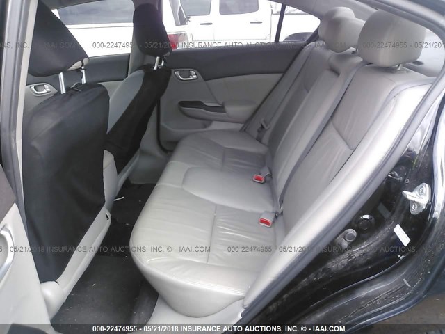 2HGFB2F98CH505422 - 2012 HONDA CIVIC EXL 黑色 照片 8
