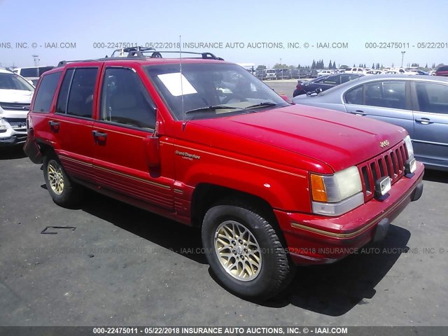 1J4GZ78Y6SC664032 - 1995 JEEP GRAND CHEROKEE LIMITED/ORVIS RED photo 1