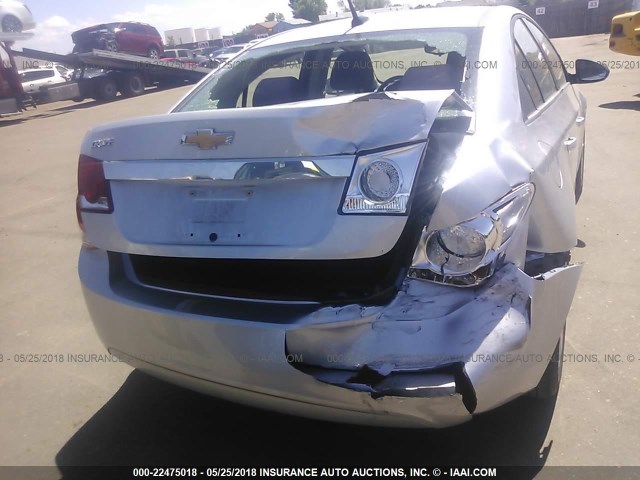 1G1PC5SH0C7409304 - 2012 CHEVROLET CRUZE LS SILVER photo 6