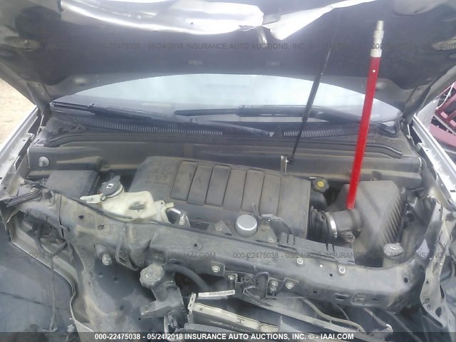 1GKLRMEDXAJ176110 - 2010 GMC ACADIA SLT-1 Silber Foto 10