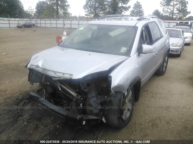 1GKLRMEDXAJ176110 - 2010 GMC ACADIA SLT-1 Silber Foto 2