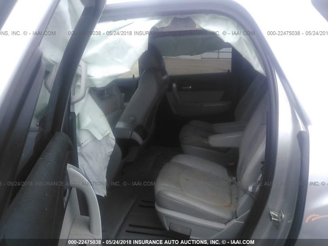1GKLRMEDXAJ176110 - 2010 GMC ACADIA SLT-1 Silber Foto 8
