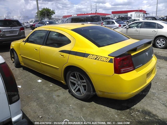 2B3LA53H76H338140 - 2006 DODGE CHARGER R/T YELLOW photo 3