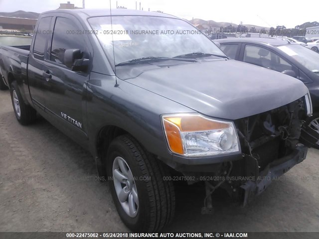 1N6AA0CA8AN301333 - 2010 NISSAN TITAN XE/SE/LE GRAY photo 1