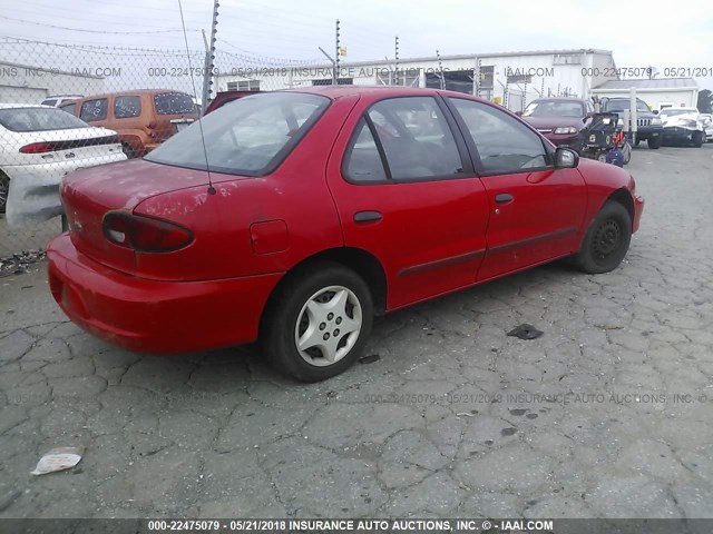 1G1JC524327120466 - 2002 CHEVROLET CAVALIER CNG RED photo 4