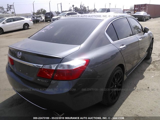 1HGCR2F56EA276722 - 2014 HONDA ACCORD SPORT Сұр фото 4