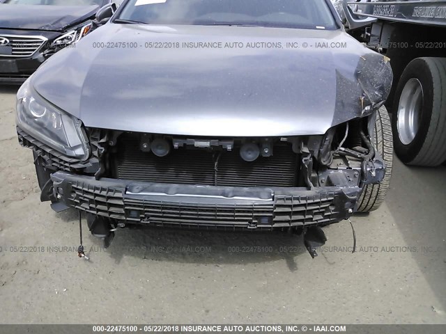 1HGCR2F56EA276722 - 2014 HONDA ACCORD SPORT Сұр фото 6