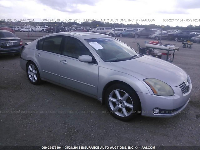 1N4BA41EX5C856862 - 2005 NISSAN MAXIMA SE/SL SILVER photo 1