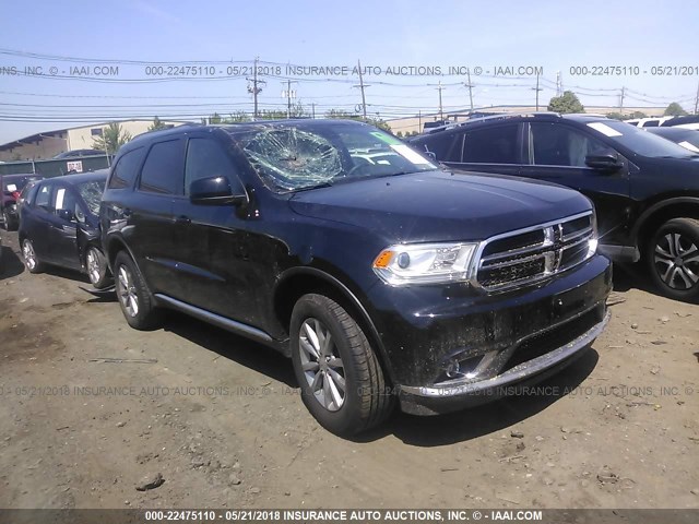 1C4RDJAG2HC833869 - 2017 DODGE DURANGO SXT BLACK photo 1