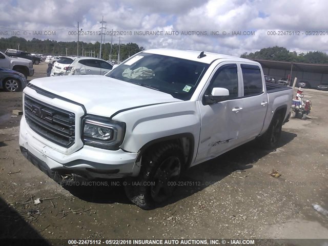 3GTU2MEC7HG317156 - 2017 GMC SIERRA K1500 SLE WHITE photo 2