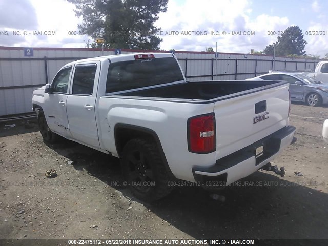 3GTU2MEC7HG317156 - 2017 GMC SIERRA K1500 SLE WHITE photo 3