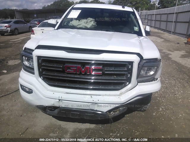 3GTU2MEC7HG317156 - 2017 GMC SIERRA K1500 SLE WHITE photo 6