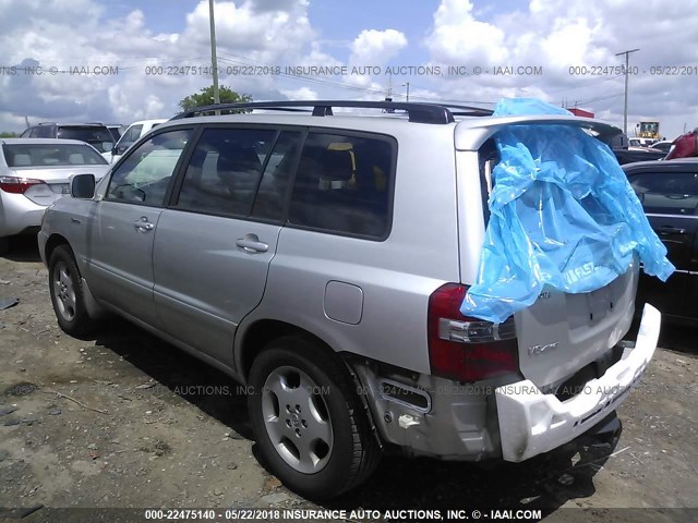 JTEEP21A950085671 - 2005 TOYOTA HIGHLANDER LIMITED SILVER photo 3