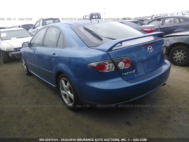 1YVHP84C265M55729 - 2006 MAZDA 6 I BLUE photo 3