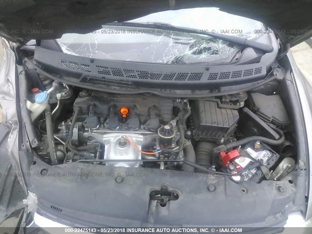 1HGFA16909L020877 - 2009 HONDA CIVIC EXL GRAY photo 10