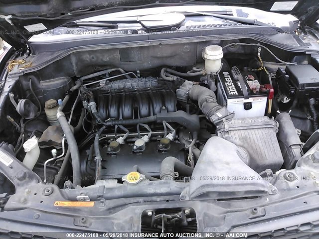 4A4JM2AS8AE008168 - 2010 MITSUBISHI ENDEAVOR LS BLACK photo 10