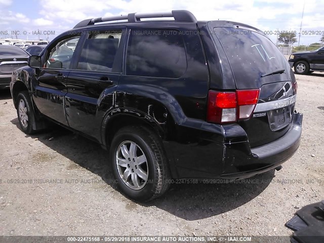 4A4JM2AS8AE008168 - 2010 MITSUBISHI ENDEAVOR LS BLACK photo 3