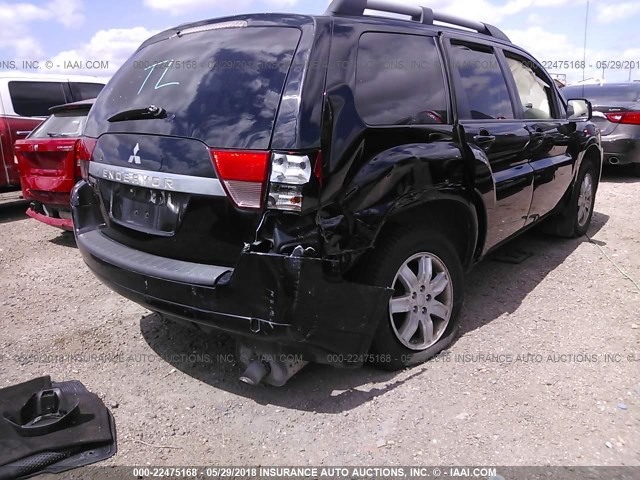 4A4JM2AS8AE008168 - 2010 MITSUBISHI ENDEAVOR LS BLACK photo 4