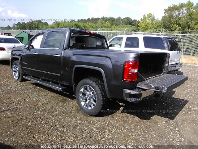 3GTU2VEJ4EG339910 - 2014 GMC SIERRA K1500 SLT GRAY photo 3