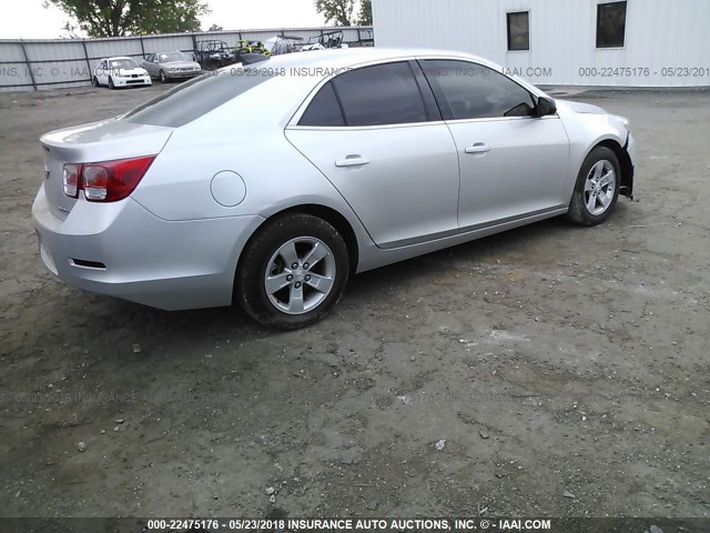1G11B5SL6FF116823 - 2015 CHEVROLET MALIBU LS ვერცხლისფერი ფოტო 4