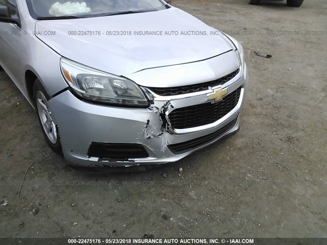 1G11B5SL6FF116823 - 2015 CHEVROLET MALIBU LS ვერცხლისფერი ფოტო 6