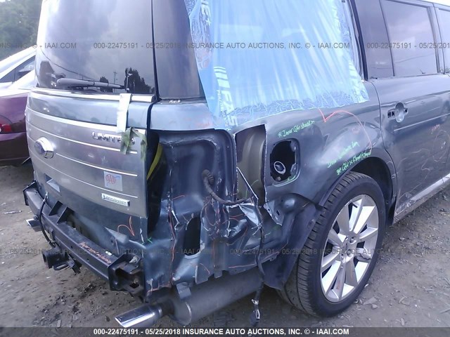 2FMHK6DT6ABA81327 - 2010 FORD FLEX LIMITED BLUE photo 6