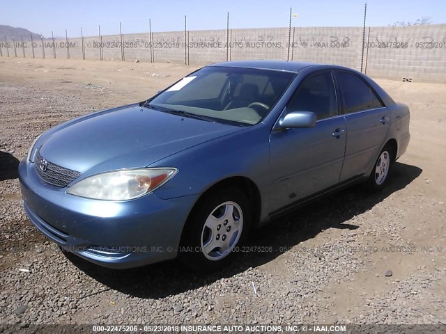4T1BF32K03U557040 - 2003 TOYOTA CAMRY LE/XLE/SE 蓝色 照片 2