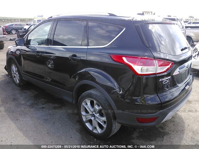 1FMCU9J91EUA07795 - 2014 FORD ESCAPE TITANIUM BLACK photo 3