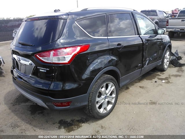 1FMCU9J91EUA07795 - 2014 FORD ESCAPE TITANIUM BLACK photo 4