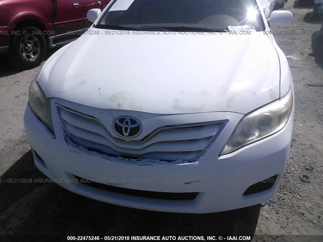 4T1BF3EK4AU564890 - 2010 TOYOTA CAMRY SE/LE/XLE WHITE photo 6