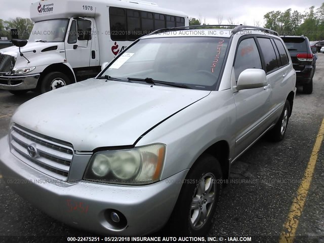 JTEHF21A830156338 - 2003 TOYOTA HIGHLANDER LIMITED SILVER photo 2