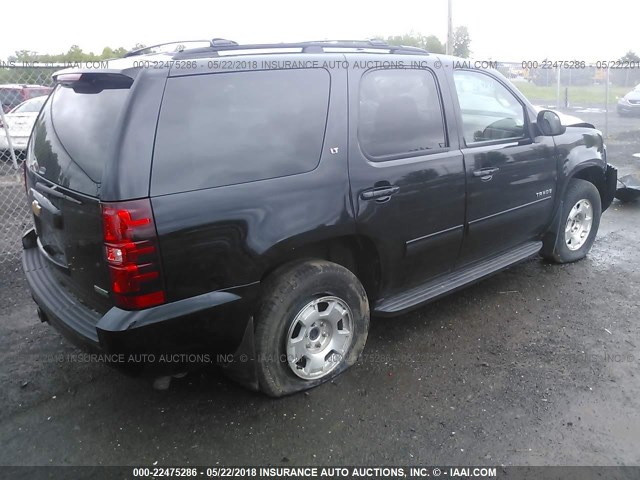 1GNSKBE04CR253708 - 2012 CHEVROLET TAHOE K1500 LT BLACK photo 4