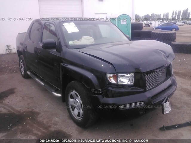 2HJYK16456H507845 - 2006 HONDA RIDGELINE RTS BLACK photo 1