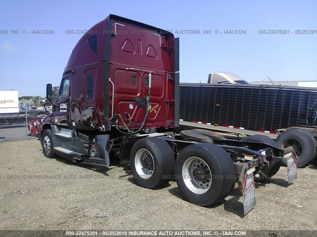 3AKJGLD5XFSGE1134 - 2015 FREIGHTLINER CASCADIA 125  MAROON photo 3